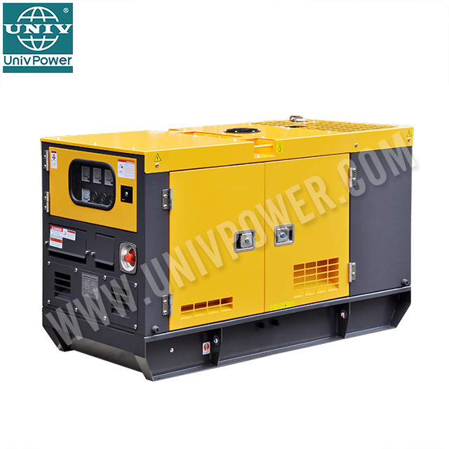 เครื่องกำเนิดไฟฟ้าดีเซลกันเสียงแบบพกพาขนาด 8-22.5 KVA ที่เชื่อถือได้พร้อมเครื่องยนต์ LAIDONG สำหรับใช้ในบ้านและสำนักงาน