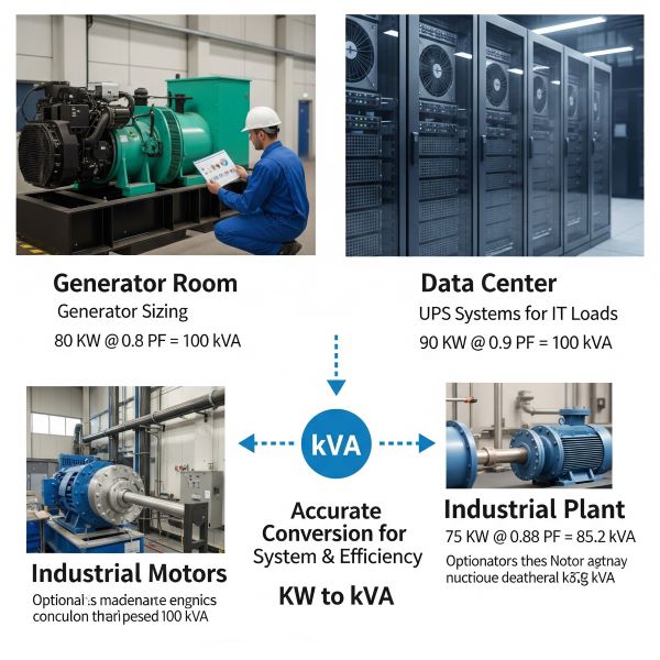 วิธีแปลง KW เป็น KVA